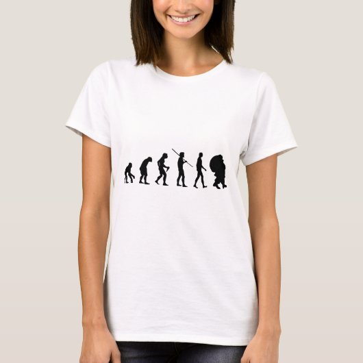 Evolution des Weihnachtsmanns T-Shirt (Vorderseite)