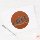 Evolution des Zombie-Jägers Runder Aufkleber (Umschlag)