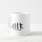 Evolution des Zombies Kaffeetasse (Vorderseite Links)