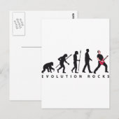 Evolution E-Gitarre Postkarte (Vorne/Hinten)