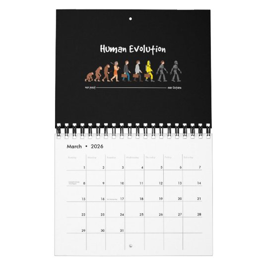 Evolution - eine Roboterzukunft Kalender (Mär 2026)