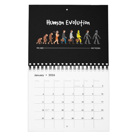 Evolution - eine Roboterzukunft Kalender (Jan 2026)