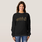 Evolution einer Christlichen Religion betet das Ch Sweatshirt (Vorne ganz)