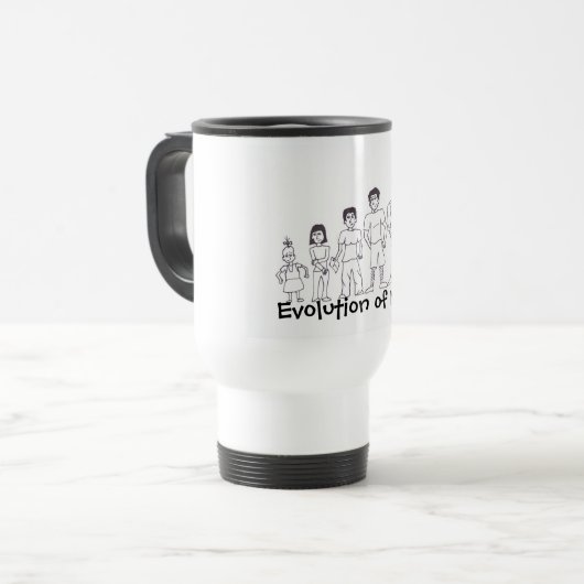 Evolution einer Transman Reise-Tasse Reisebecher (Vorderseite Links)
