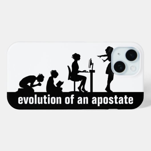 "Evolution eines Apostaates" Case-Mate iPhone Hülle (Rückseite (Horizontal))