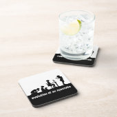 "Evolution eines Apostaates" Getränkeuntersetzer (Rechte Seite)