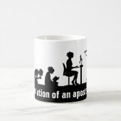 "Evolution eines Apostaates" Kaffeetasse (Mittel)