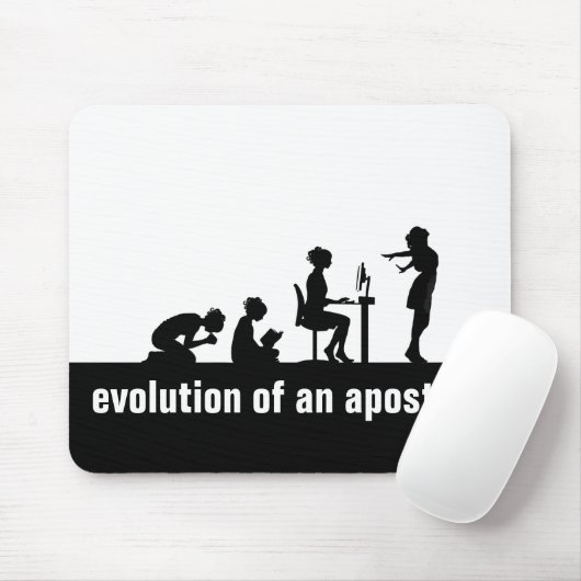 "Evolution eines Apostaates" Mousepad (Mit Mouse)