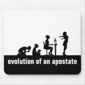 "Evolution eines Apostaates" Mousepad (Vorne)