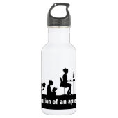 "Evolution eines Apostaates" Trinkflasche (Vorderseite)