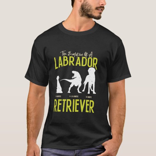 EVOLUTION EINES ARBEITSRETRIEVERS T-Shirt (Vorderseite)