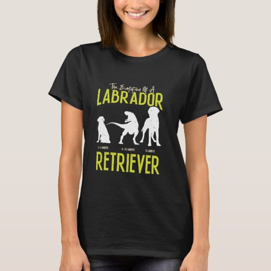 EVOLUTION EINES ARBEITSRETRIEVERS T-Shirt (Vorderseite)