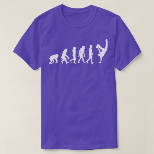 Evolution eines Breakdancers Funny Dancing gift gi T-Shirt (Design vorne)