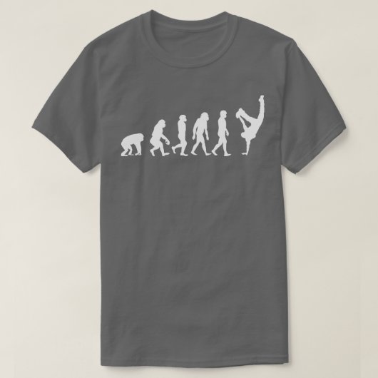 Evolution eines Breakdancers Funny Dancing gift T-Shirt (Design vorne)