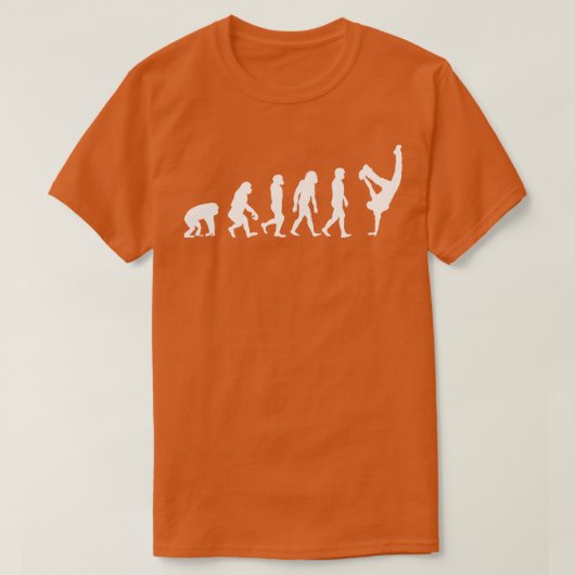Evolution eines Breakdancers Funny Dancing gift T-Shirt (Design vorne)