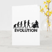 Evolution eines Drummers Karte (Gelbe Blume)