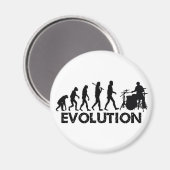 Evolution eines Drummers Magnet (Vorderseite/Rückseite)