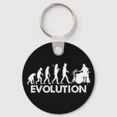 Evolution eines Drummers Schlüsselanhänger (Vorderseite)