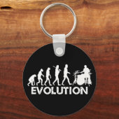 Evolution eines Drummers Schlüsselanhänger (Vorderseite)