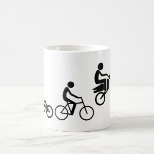 Evolution eines Fahrers Dirt Bike Motocross Funny  Kaffeetasse