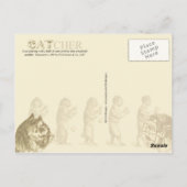 Evolution eines Fangers Postkarte (Rückseite)