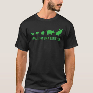 Evolution eines französischen Bulldoggen T-Shirt