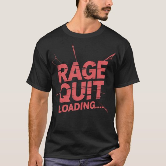 Evolution eines Gamers & Rage Quit - Doppelseitige T-Shirt (Vorderseite)