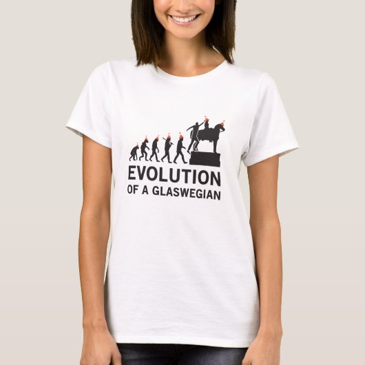 Evolution eines Glaswegian Tshirt (Glasgow) (Vorderseite)