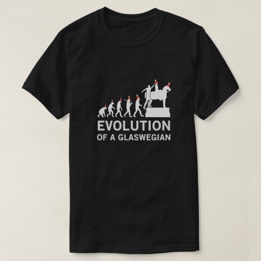 Evolution eines Glaswegian Tshirt (Glasgow) (Design vorne)