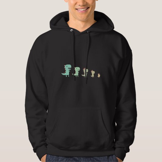 Evolution eines Hühners Hoodie (Vorderseite)