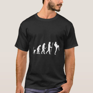 Evolution eines Kickboxer Kickboxing Coach Taekwon T-Shirt
