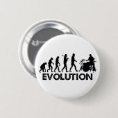 Evolution eines Schlagzeugers Button (Vorne & Hinten)