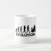 Evolution eines Schlagzeugers Kaffeetasse (Mittel)