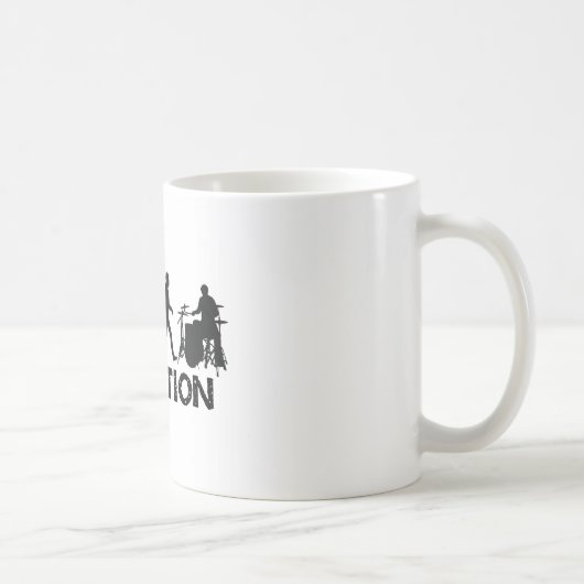 Evolution eines Schlagzeugers Kaffeetasse (Rechts)