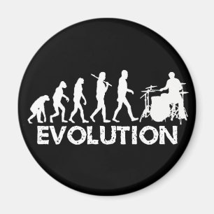 Evolution eines Schlagzeugers Magnet