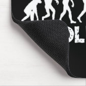 Evolution eines Schlagzeugers Mousepad (Ecke)