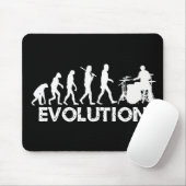 Evolution eines Schlagzeugers Mousepad (Mit Mouse)