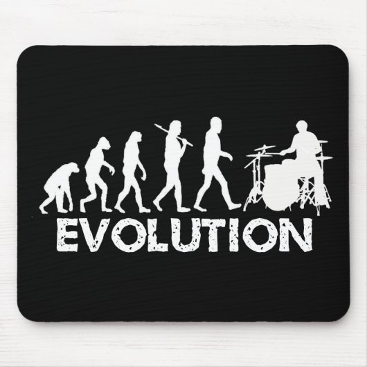 Evolution eines Schlagzeugers Mousepad (Vorne)