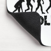 Evolution eines Schlagzeugers Mousepad (Ecke)