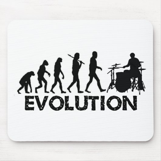 Evolution eines Schlagzeugers Mousepad (Vorne)