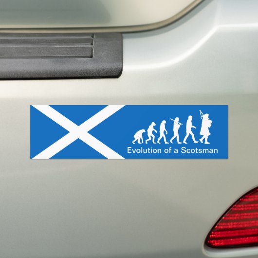 Evolution eines Scotsman-Autoaufklebers Autoaufkleber (Auf Auto)