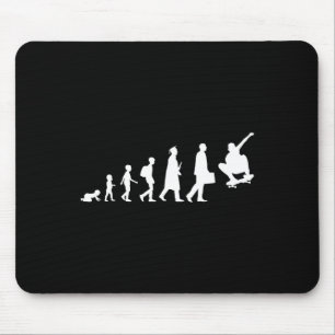Evolution eines Skateboardfahrers Skater Skateboar Mousepad