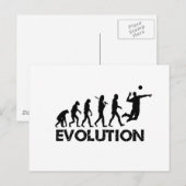 Evolution eines Volleyballspielers Postkarte (Vorne/Hinten)