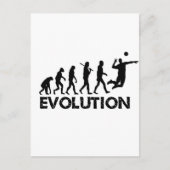 Evolution eines Volleyballspielers Postkarte (Vorderseite)