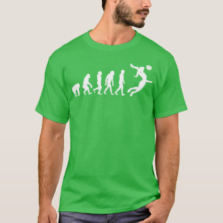 Evolution eines Volleyballspielers T-Shirt