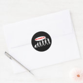 Evolution / Erstellungsstopp Runder Aufkleber (Umschlag)