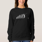 Evolution Evolution Fischerei Sweatshirt (Vorderseite)