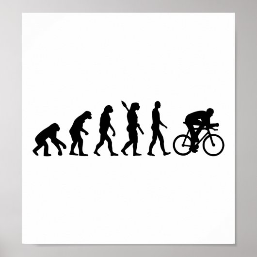 Evolution Fahrrad Poster (Vorne)
