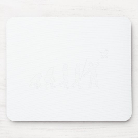 Evolution Falconer Falken Falknerei Falconeria Mousepad (Vorne)