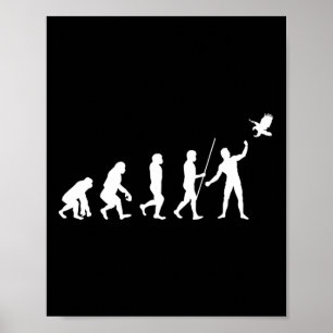 Evolution Falconer Falken Falknerei Falconeria Poster